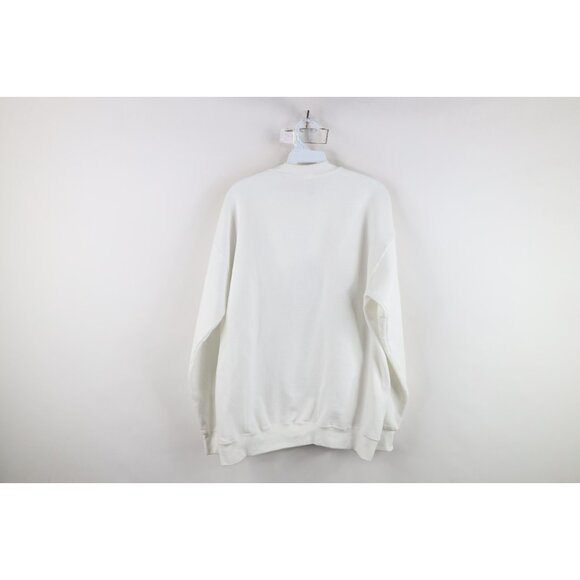 Vtg Y2K 2001 Womens Medium September 11 Peace On Earth Christmas Tree Sweatshirt - Picture 12 of 14